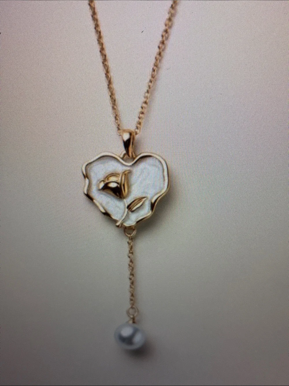 Pearly Heartstrings Necklace